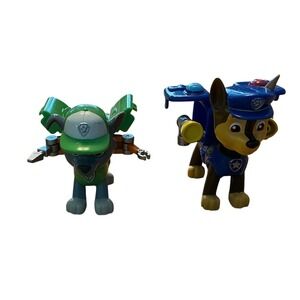 Paw Patrol Chase and Rocky Action Packed Pup Figures